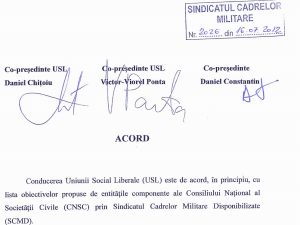 Document controversat. SCMD-CNSC  şi USL, despre desfiinţarea DNA şi CCR