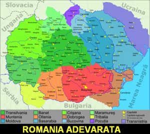 Romania adevarata harta