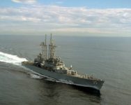 Distrugătorul USS Truxtun, a efectuat un exerciţiu în Marea Neagră